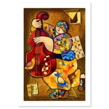 Dorit Levi "Blues I" Limited Edition Serigraph Numbered and Hand Signed Art