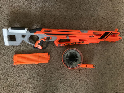 Nerf Accustrike RaptorStrike, 18 Round Magazine And Drum