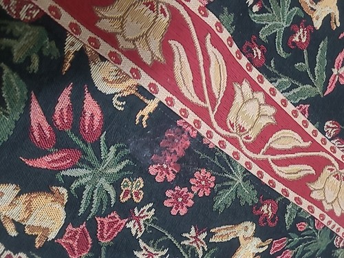 Vintage Holiday Tapestry Table Runner Nature Company HTF Christmas - Picture 5 of 9