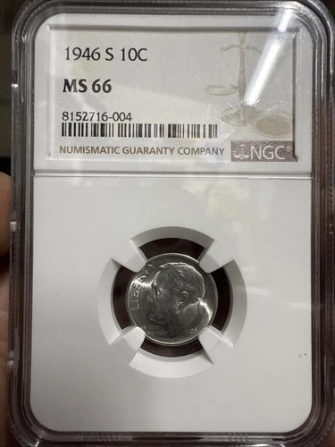1946-S 10C Roosevelt Dime MS66FT NGC