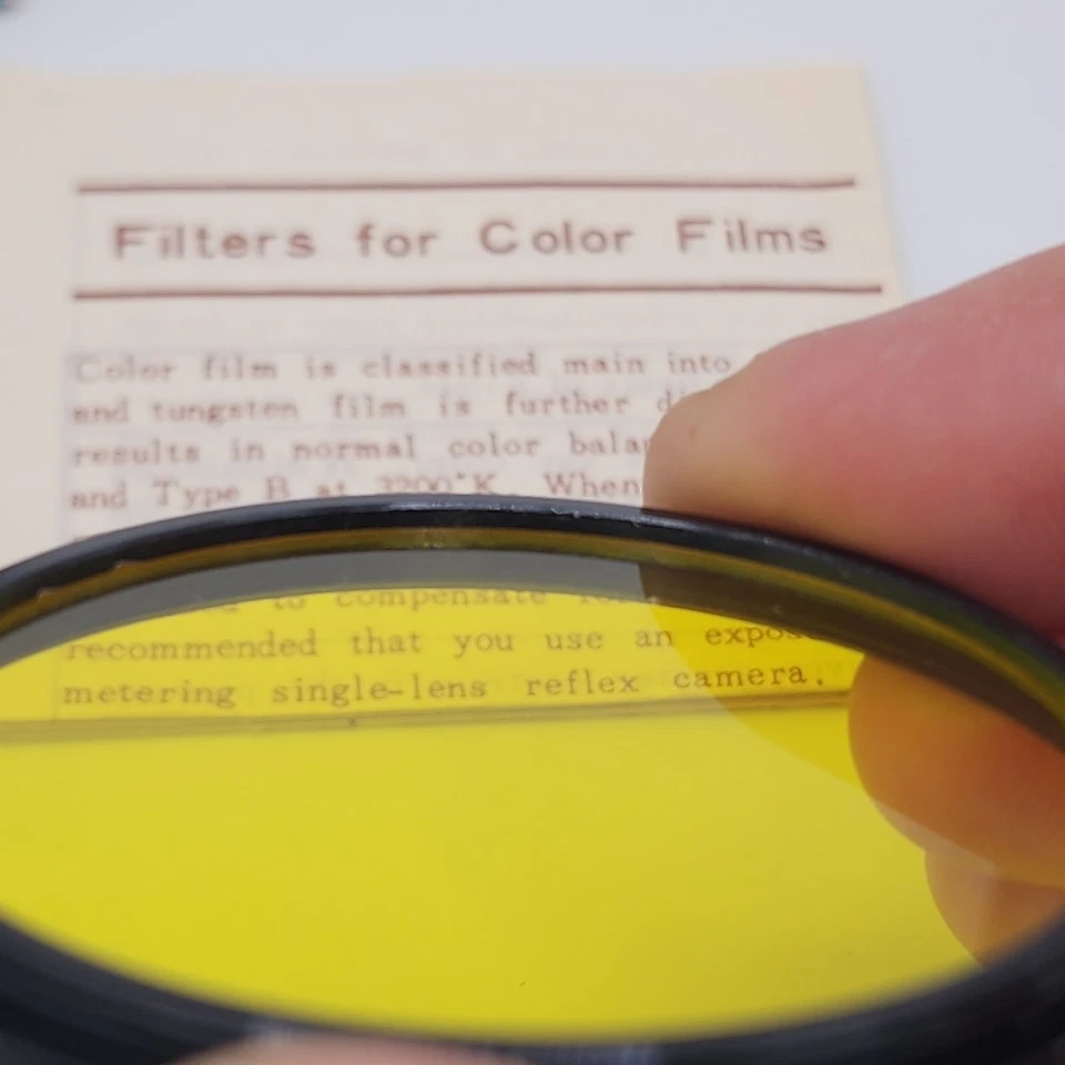 Coastar Optical Filter 52mm Y2 Yellow Japan With Box And User Manual  - Image 4 of 4