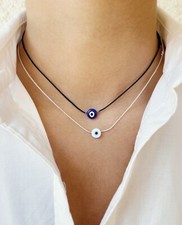 Evil Eye Good Luck Protection Necklace Gift Men Women