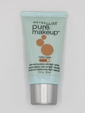 NEW Maybelline Pure Makeup Foundation Medium Beige Medium 3 Shine & Oil-Free