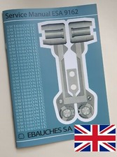 Service Manual [English] - Caliber ESA 9162 Mosaba [Longines Ultronic 6312/6332]