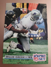 1992 NFL Pro Set Football Card #167 Willie Green Detroit Lions (D1