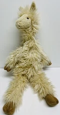 Jellycat London  Luis Llama Plush Retired Pelets Tan Stuffed Animal Toy Vintage