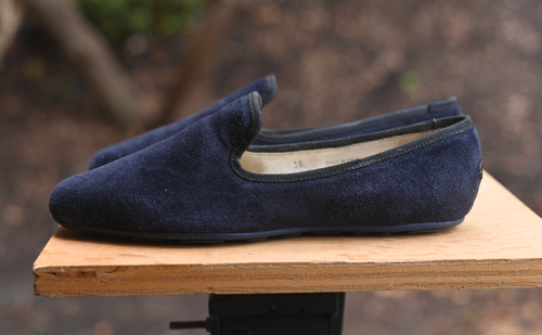 Jimmy Choo Pumps Size: Ladies eu38 Color: Navy Suede Leather uppers - Picture 6 of 12