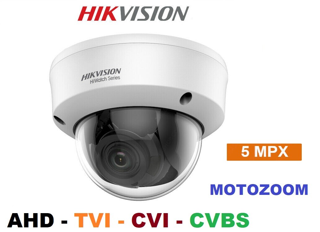 Telecamera Hikvision 5MP Varifocale Motorizzata - 4in1 Turbo HD IP66