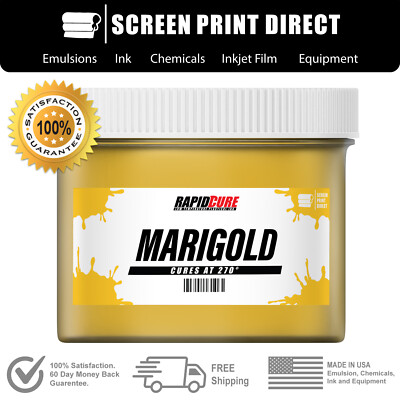 #ad #ad Marigold Screen Printing Plastisol Ink Low Temp Cure 270F 5 Gallon $348.94