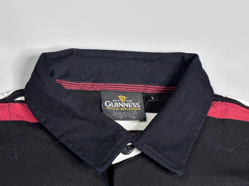 Guinnes men's rugby shirt L - Image 4 of 4