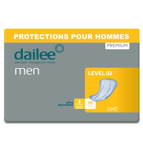 Dailee Men Niveau 2 et 3 - 90 ou 180 Protection Masculine - Fuite Urinaire Homme - Photo 9/10