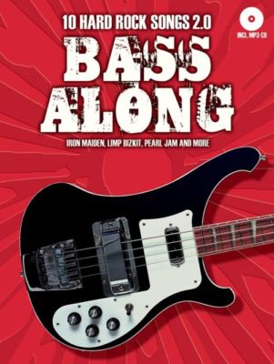 Fabig: Bass Along 6 - 10 Hard Rock Songs 2.0- Spielbuch E-Bass Noten BOE 7779
