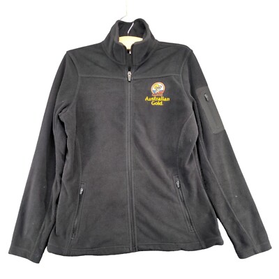 Port Authority Women's Australian Gold Full Zip Fleece Jacket Small Black