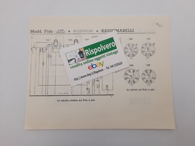 Schaltplan Radiomarelli Modd. Minerva Akku und Radio Fido Mod. 415-415L