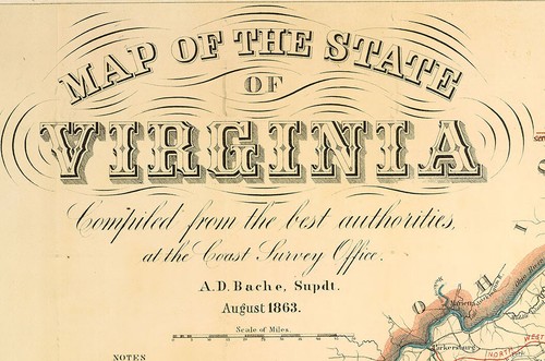 1863 Map of Virginia - Picture 2 of 3