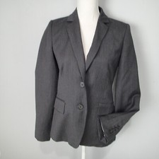 J Crew Sz 2 100 Wool Gray Blazer Jacket Lined
