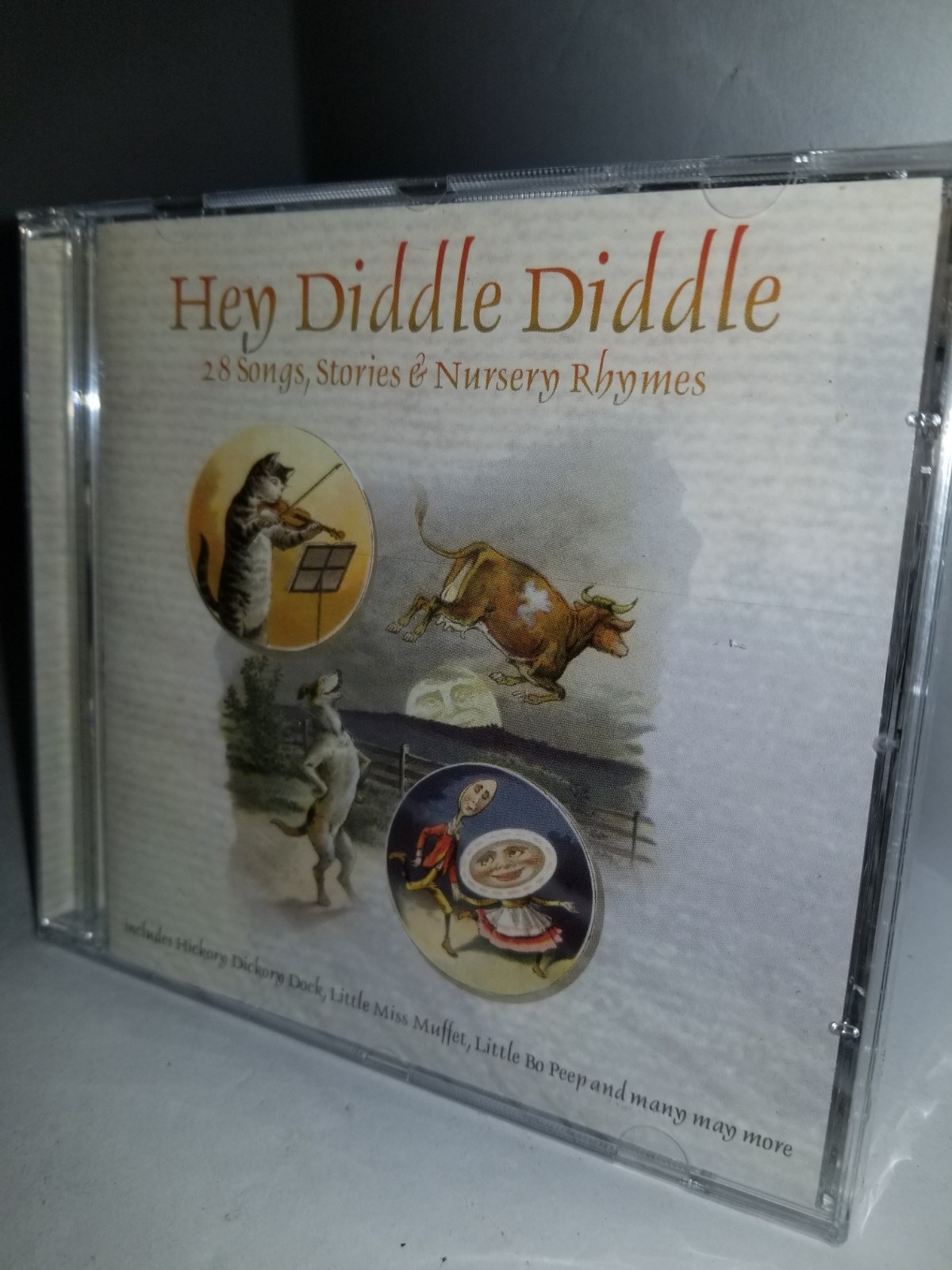 Nuovo CD Hey Diddle 28 Canzoni & Vivaio Filastrocche London Bridge Bo Peep