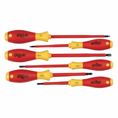 Wiha 35890 Insulated SoftFinish Screwdriver Set (6 Piece)