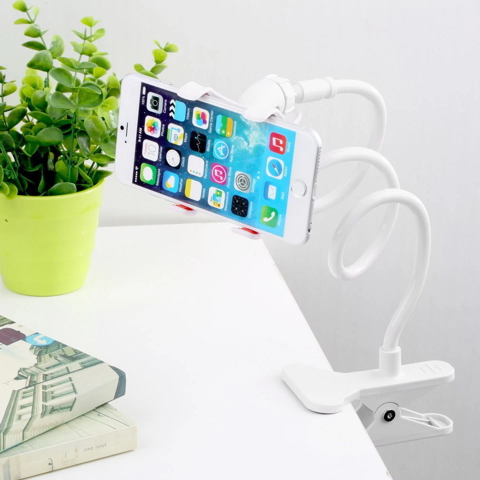 Flexible Lazy Bracket Cell Phone Stand Holder Car Bed Desk For iPhone Samsung NY - Image 4 of 4