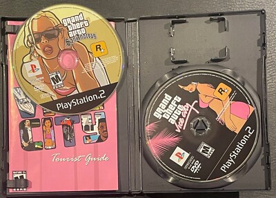 MANUELS GRAND THEFT Auto Vice City San Andreas pas de cartes disques propres testés EUR 13,13
