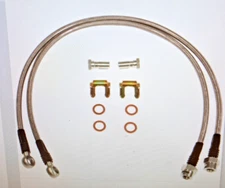 7387FBH-S7 FRONT STAINLESS BRAKE HOSES (PR) FITS 1973-1987 Chevy C10.