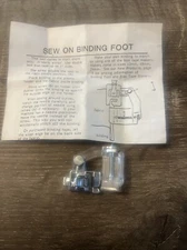 Low Shank Adjustable Bias Binder Foot for Singer Featherweight 221,222 #6287