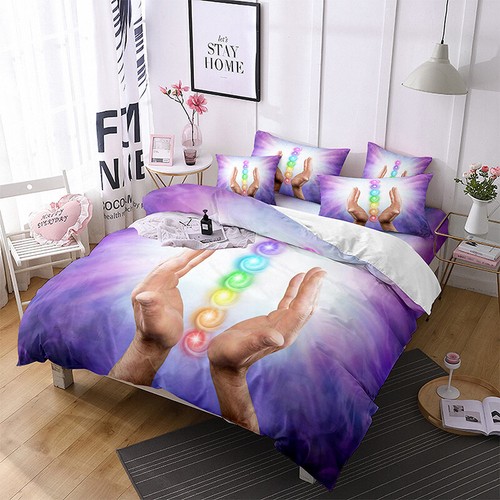 3D Meditation Yoga Series Digital Printed Bed Cover Pillowcase Bedding - Picture 17 of 21