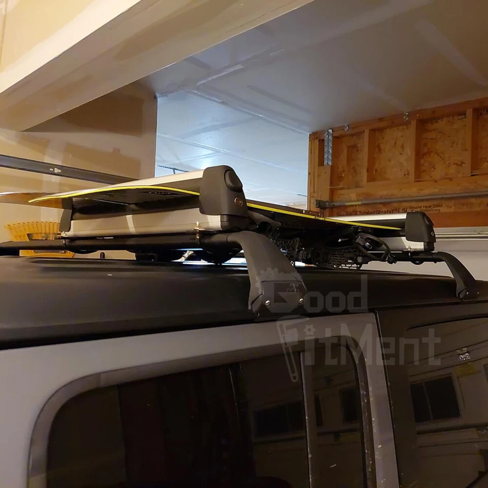 Soporte portaequipajes de techo snowboard para Audi A1 A3 A4 A5 A6 31" + bloqueo Foto 2 de 4