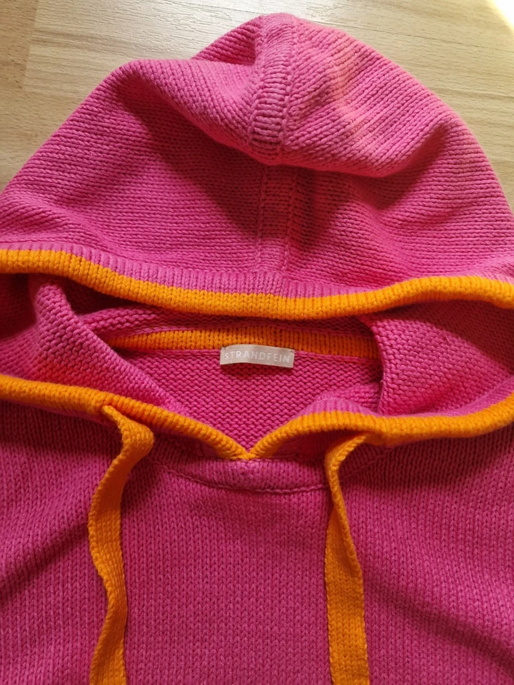 STRANDFEIN Strick Hoodie neu 38 Pink Orange - Bild 2 von 4