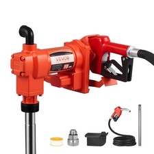 VEVOR Fuel Transfer Pump 110V Electric Oil Pump 15 GPM 57 L/min with Fuel Nozzle