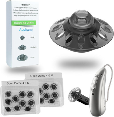 20Pcs Phonak Open Hearing Aid Domes Medium Size Ideal for Phonak Audeo Marvel