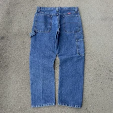 Vintage Y2K Wrangler Carpenter Denim Jeans Size 33x30 Workwear Dungaree Baggy