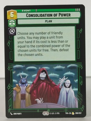 Consolidation of Power - TWI EN 089/257 - Rare - A