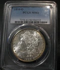 OLD US COINS 1898 O  PCGS MS61 SILVER MORGAN DOLLAR LIGHT EDGE TONING