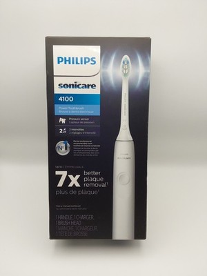 Philips Sonicare 4100 Rechargeable Toothbrush Pressure Sensor White HX3681/23 