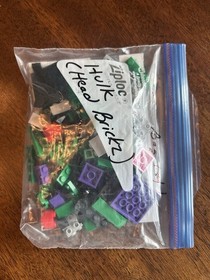 LEGO BRICKHEADZ: Marvel Super Heroes: The Hulk (41592) Complete Set, No Box