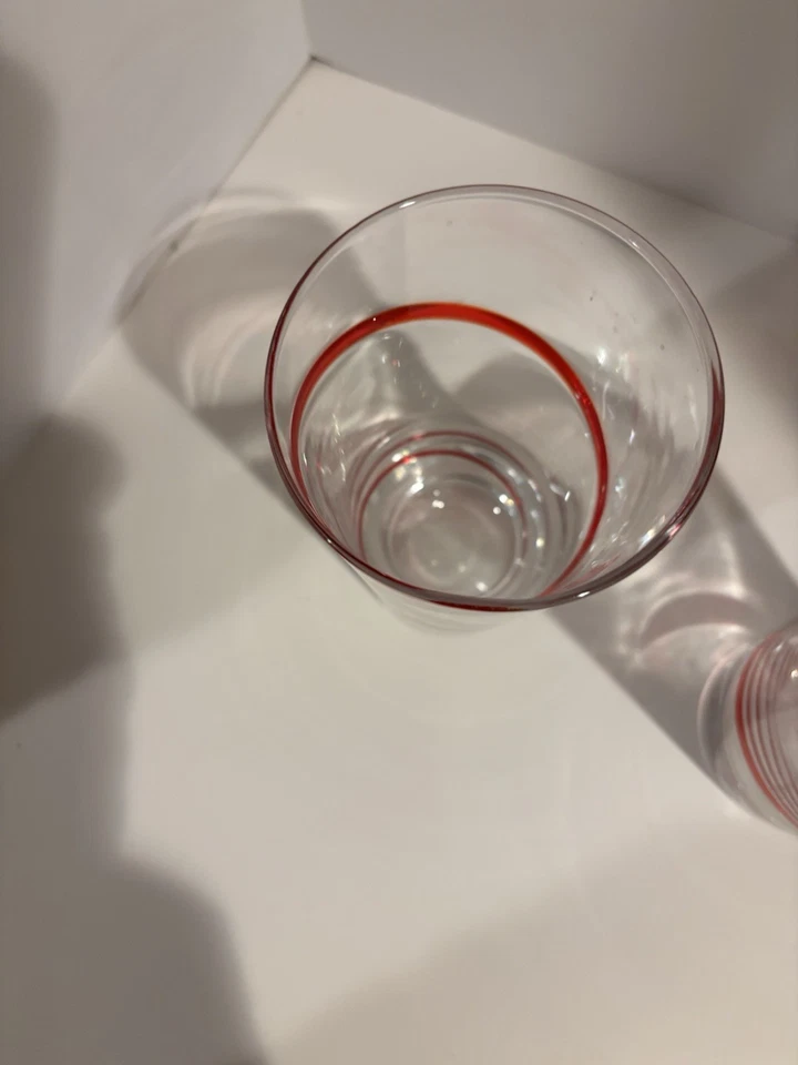 Conjunto de 3 copos píer 1 espiral redemoinho vermelho 6,5" - Imagem 3 de 4