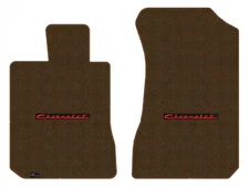 Lloyd Luxe Front Carpet Mats for '72-76 Chevy Bel Air w/Red on Black Chevy Logo