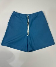 Gucci Men's Turquoise Blue Canvas Shorts w/Bee Logo Size 50