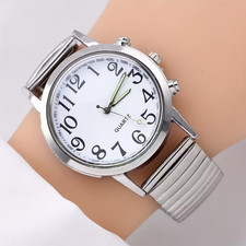 Women Watch Casual Fashion Quartz Watch Luminous Analog Adjustable Stretchy Band