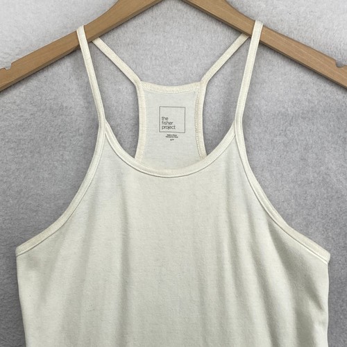 THE FISHER PROJECT EILEEN FISHER Tank Top S Baumwolle Racerback Neckholder Off White - Bild 4 von 13