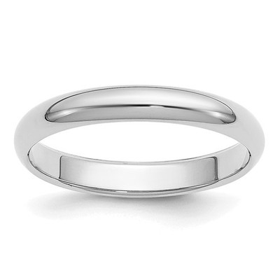 950 Platin 3 mm Halbrund Ehering Ringgröße 7,5
