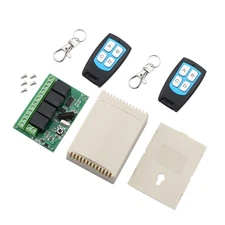 Brand New DC 4-Channel Wireless RF Remote Control Relay Switch With 2 Receiver