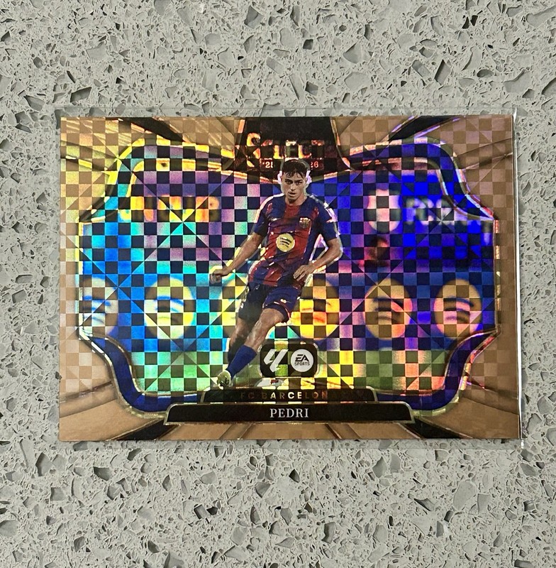 2025-26 Panini Select La Liga Pedri Field Level Bronze Checker Prizm #/99