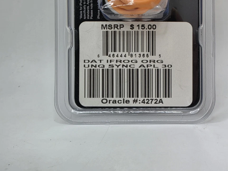 Cable de carga y sincronización USB iFrogz UniqueSync de 30 pines naranja para iPod iPhone iPad Foto 3 de 3