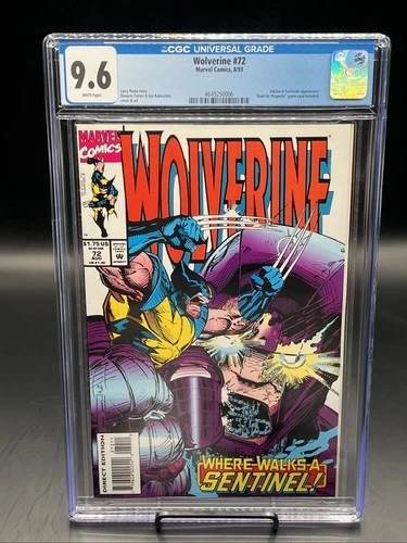 Wolverine #72 (Marvel Comics August 1993) CGC Graded 9.6 White Pages
