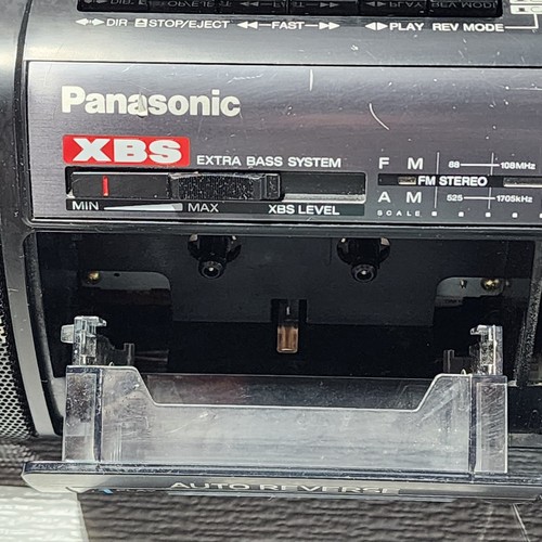 Panasonic RX-FT550 XBS Extra Bass Boombox Dual Cassette Recorder Radio TESTED! - Picture 9 of 22