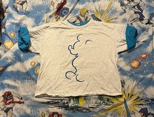 VTG Mickey Mouse Made in USA 90s One Size Roll Up T-shirt Boxy Crop Walt Disney