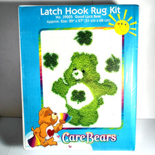 Care Bears Good Luck Bear Latch Hook Rug Kit new 20 x 27" 2004 MCG Textiles