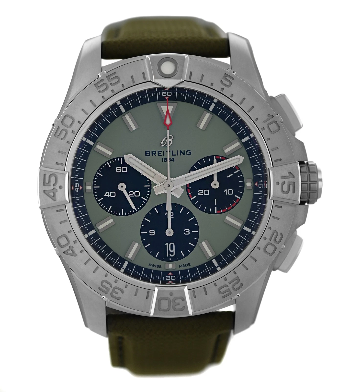 Breitling Avenger B01 Chronograph AB0147101L1X1 Green Dial 44MM Men's Watch
